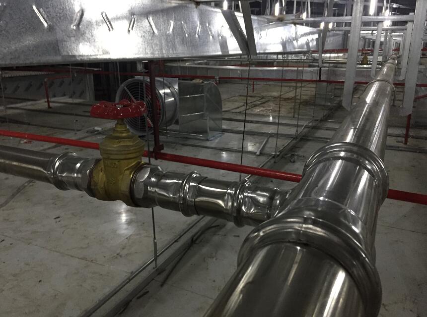 中央厨房冷热给水效果图